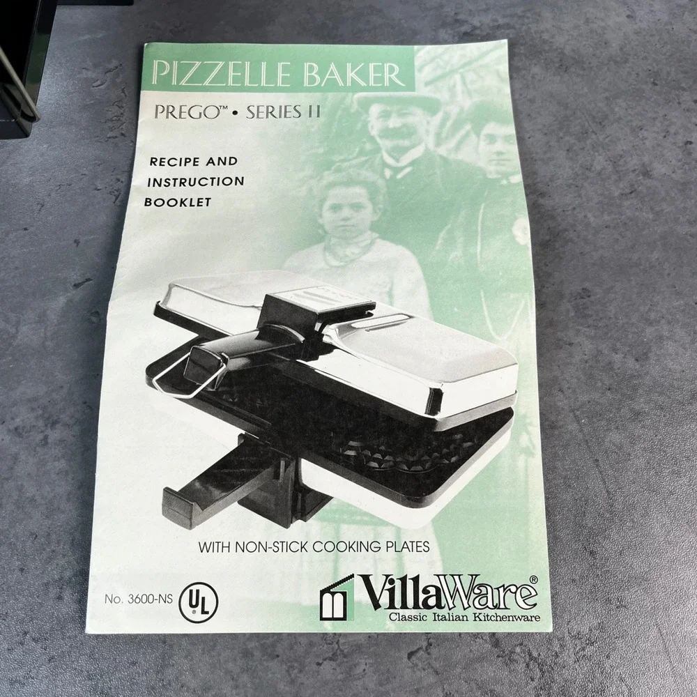 VillaWare Prego‎ Series II Pizzelle Baker 3600-NS Non-Stick Italian Cookie Maker